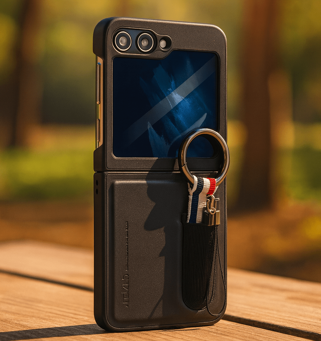 Smart Ring Wallet Case for Flip Phones